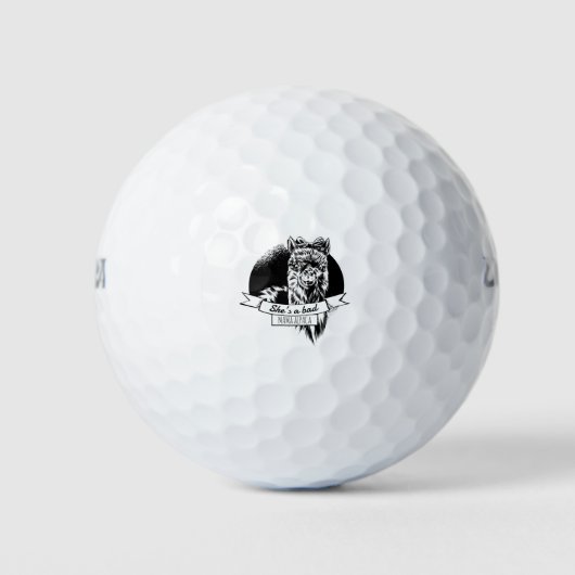 Zij is een slechte alpaca moeder golfballen (Voorkant)