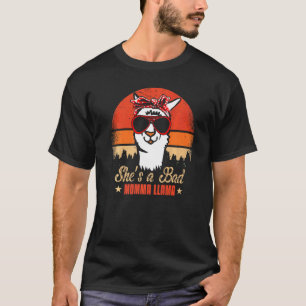 Zij is een slechte mama lama Moederdag oma Alpa T-shirt