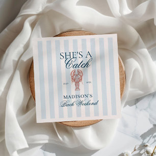 Zij is een vangst Kreeft vrijgezellenfeest Servet