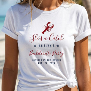 Zij is een vangst Kust Bachelorette Feestje T-shirt