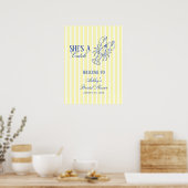 Zij Is Een Vangst Kust Bruidsborrel Welkom Poster (Keuken)