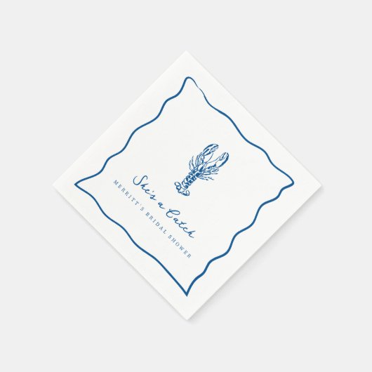 Zij is een vangst | Kustkreeft Bruidsborrel  Servet (Hoek)