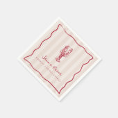 Zij is een vangst | Kustkreeft Bruidsdouche Servet (Hoek)