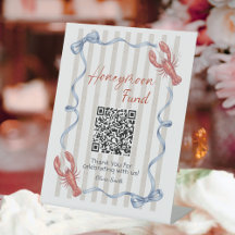 Zij is een vangst Lobster Honeymoon Fund QR Code 