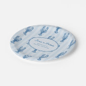 Zij is een vangst | Zomer Kreeft Bruidsdouche Papieren Bordje (Gekanteld)