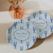 Zij is een vangst | Zomer Kreeft Bruidsdouche Papieren Bordje