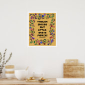 Zij is fel poster (Keuken)