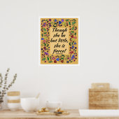 Zij Is Fierce Poster (Keuken)