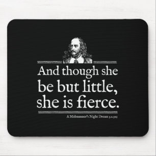 Zij Is Fierce Shakespeare Citaten T-shirt Theaters Muismat