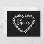 Zij Is Geliefd Moedig Fel Dapper Sterk Onbevreesd (Achterkant)