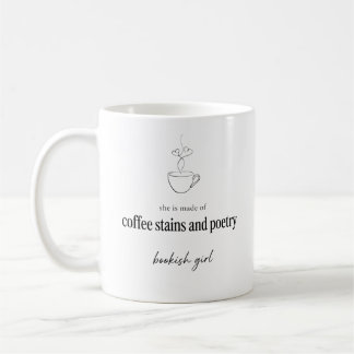 Zij Is Gemaakt Van Koffievlekken En Poëzie Bookish Koffiemok