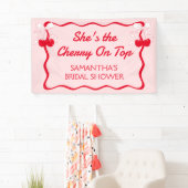 Zij is het helemaal bridal shower spandoek (Insitu)