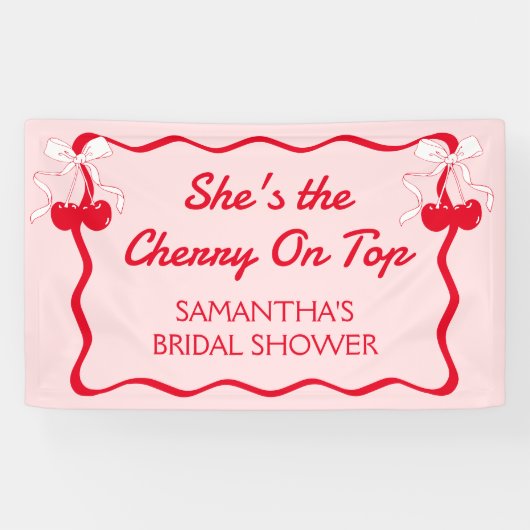 Zij is het helemaal bridal shower spandoek (Horizontaal)