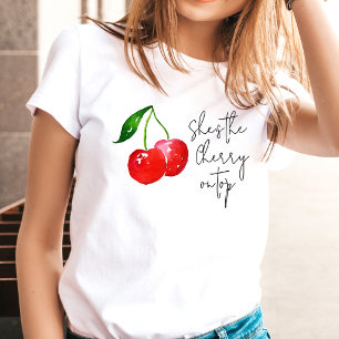 Zij is het IJs op de Taart 🍒 Meidenavakantie T-shirt