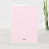 Zij Is Het Kersje Op De Taart Roze Gingham Bruidsd Bedankkaart (Achterkant)