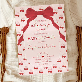 Zij is het toppunt baby shower uitnodiging