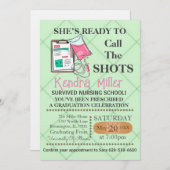 Zij is klaar om het Afstuderen van de showts te ro Kaart (Voorkant / Achterkant)