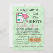 Zij is klaar om het Afstuderen van de showts te ro Kaart (Voorkant)