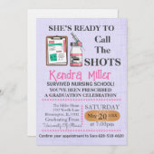 Zij is klaar om het Afstuderen van de showts te ro Kaart (Voorkant / Achterkant)