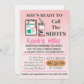 Zij is klaar om het Afstuderen van de showts te ro Kaart (Voorkant / Achterkant)