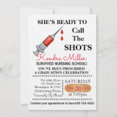 Zij is klaar om het Afstuderen van de showts te ro Kaart (Voorkant)