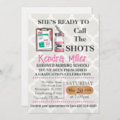 Zij is klaar om het Afstuderen van de showts te ro Kaart (Voorkant / Achterkant)