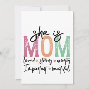 Zij is mama: Geliefd, Sterk, Waardig, Belangrijk,  Aankondiging