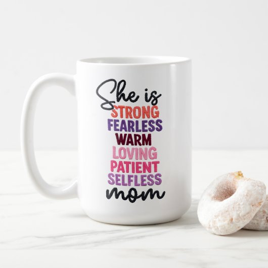 *Zij is mama Koffiemok (Met donut)