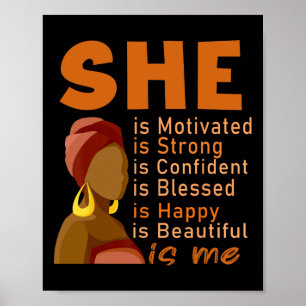 Zij Is Mij Sterk Geschoold Black History Month Vro Poster