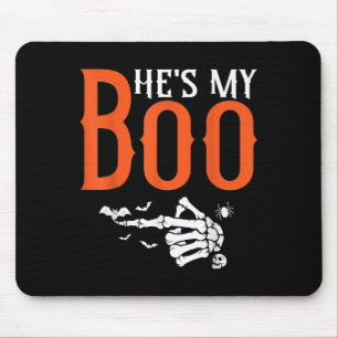 Zij is mijn Boo bijpassende Halloween pyjama koppe Muismat