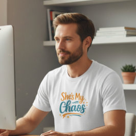 Zij Is Mijn Chaos Grafische T-Shirt