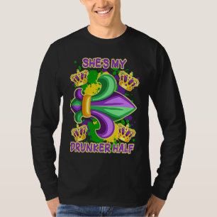 Zij is mijn dronken helft bijpassende koppelaar vr t-shirt