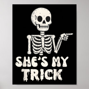 Zij is mijn grap skelet koppels bijpassende Hallow Poster