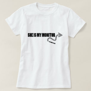 Zij is mijn monitor t-shirt