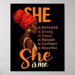 Zij is mijn sterke opgeleide vrouwen van de maand poster