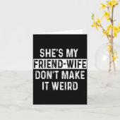 Zij is mijn vriendin-vrouw Funny relatie citaat Kaart (Gele Bloem)