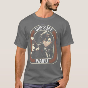 Zij is mijn Waifu Funny Anime Boyfriend Anime retr T-shirt