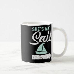 Zij is mijn zeil bijpassend zeilen varen boot crui koffiemok