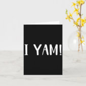 Zij is mijn zoete aardappel Ik Yam Koppel Matching Kaart (Gele Bloem)