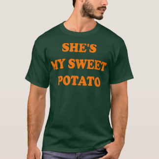 Zij is mijn zoete aardappel Ik Yam Set Thanksgivin T-shirt