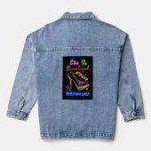 Zij Is Mooi Sterk Onstuitbaar Denim Jacket (Achterkant)