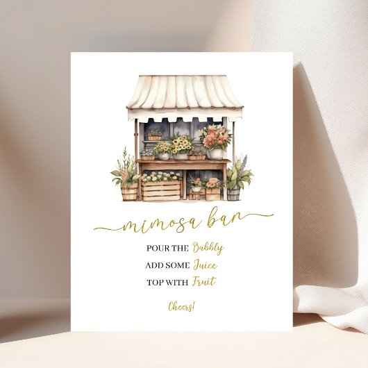 Zij Is Naar De Markt Mimosa Poster