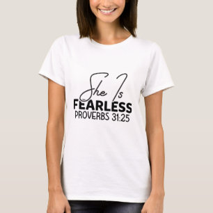 Zij Is Onbevreesd - Christelijk T-shirt
