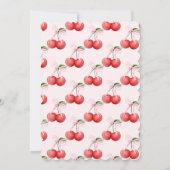 Zij is onze kleine Cherry on Top  Bow Coquette  Kaart (Achterkant)