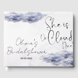 Zij is op haar bruidsfeestje in de wolken  gastenboek