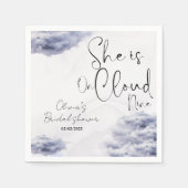 Zij is op haar trouw bruidsfeestje  servet (Voorkant)