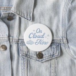 Zij Is Op Wolk 9 Bruidsfeest Favorieten Ronde Button 7,6 Cm