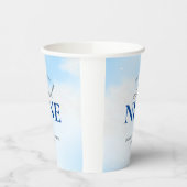 Zij is Op wolk 9 Bruidsmeisjesfeest Droomachtige P Papieren Bekers (Links)