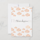 Zij is op wolk 9 Bruidsmeisjesfeest Minimale wolke Bedankkaart (Voorkant)