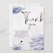 Zij is op wolk negen bruids douche  bedankkaart (Voorkant)